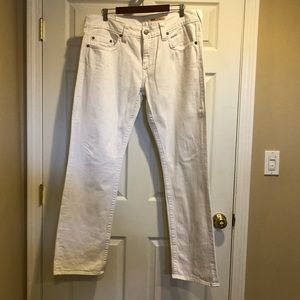 True Religion BOBBY all white boot cut jeans